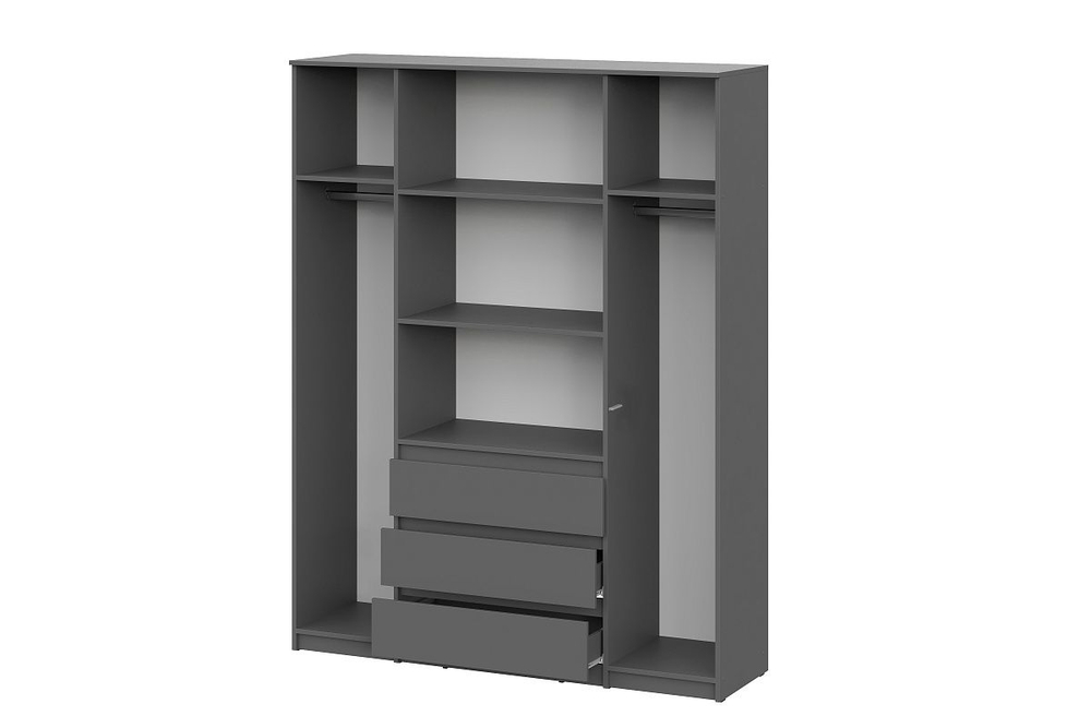 Спальный гарнитур Денвер графит серый