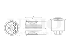 Сайлентблок задней балки UNIO RMP-20688