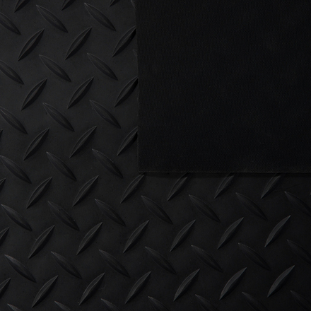 Коврик-дорожка ПВХ Vortex - РИФЛЕНЫЙ 2мм 0,9*10м, против скольжения, черный