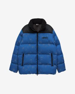 Пуховик Downjacket RF Print темно-синий