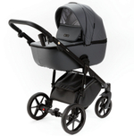 Детская коляска Adamex Nola Deluxe 3 в 1 N-SA32 (СЕРАЯ КОЖА)
