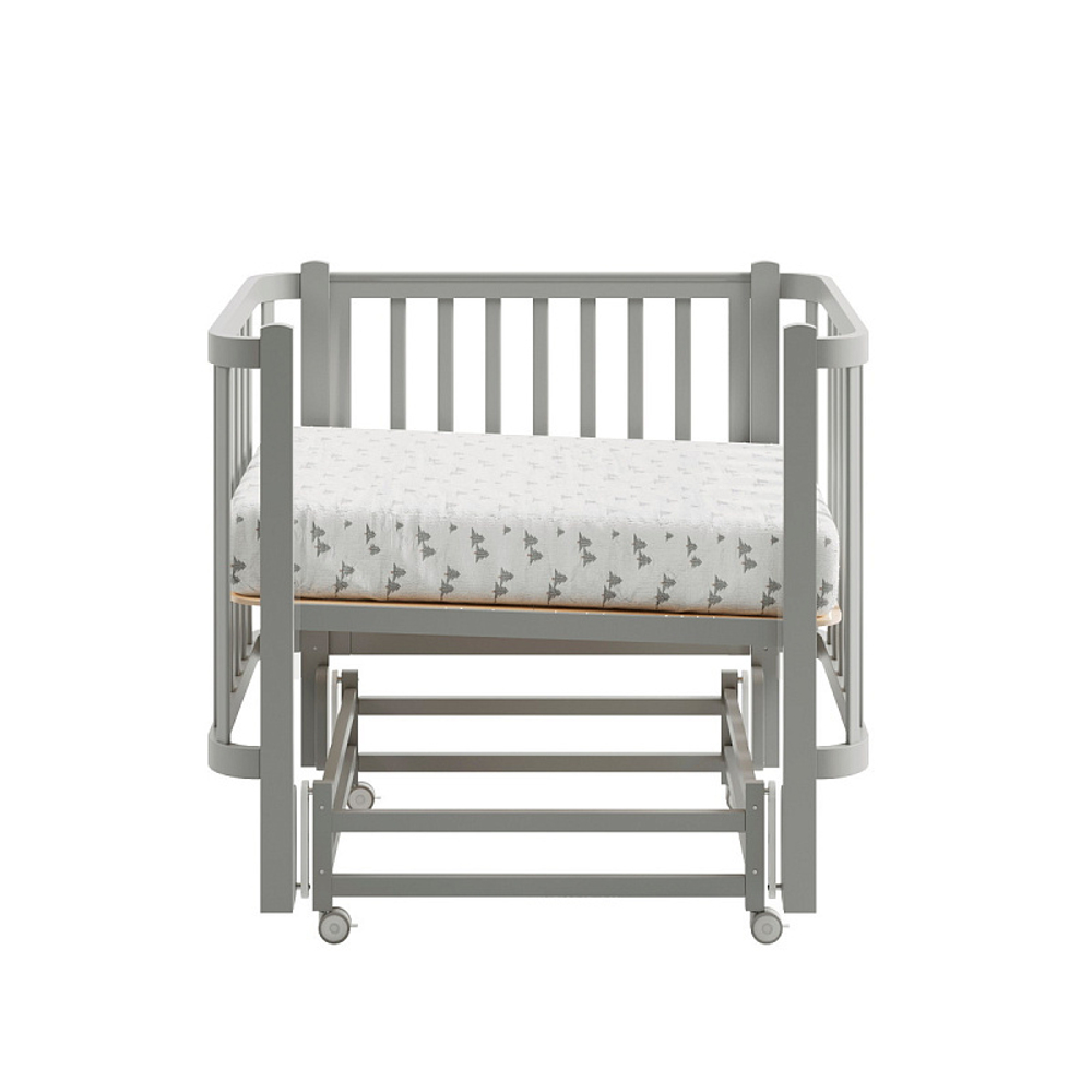 Кроватка детская Antemi Terra Light NEW с маятником НИК 17с серый
