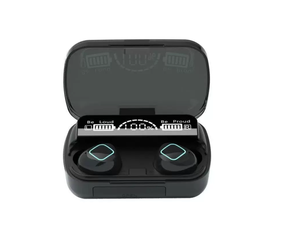 Беспроводные наушники-вкладыши M10 Bluetooth с кейсом , черный