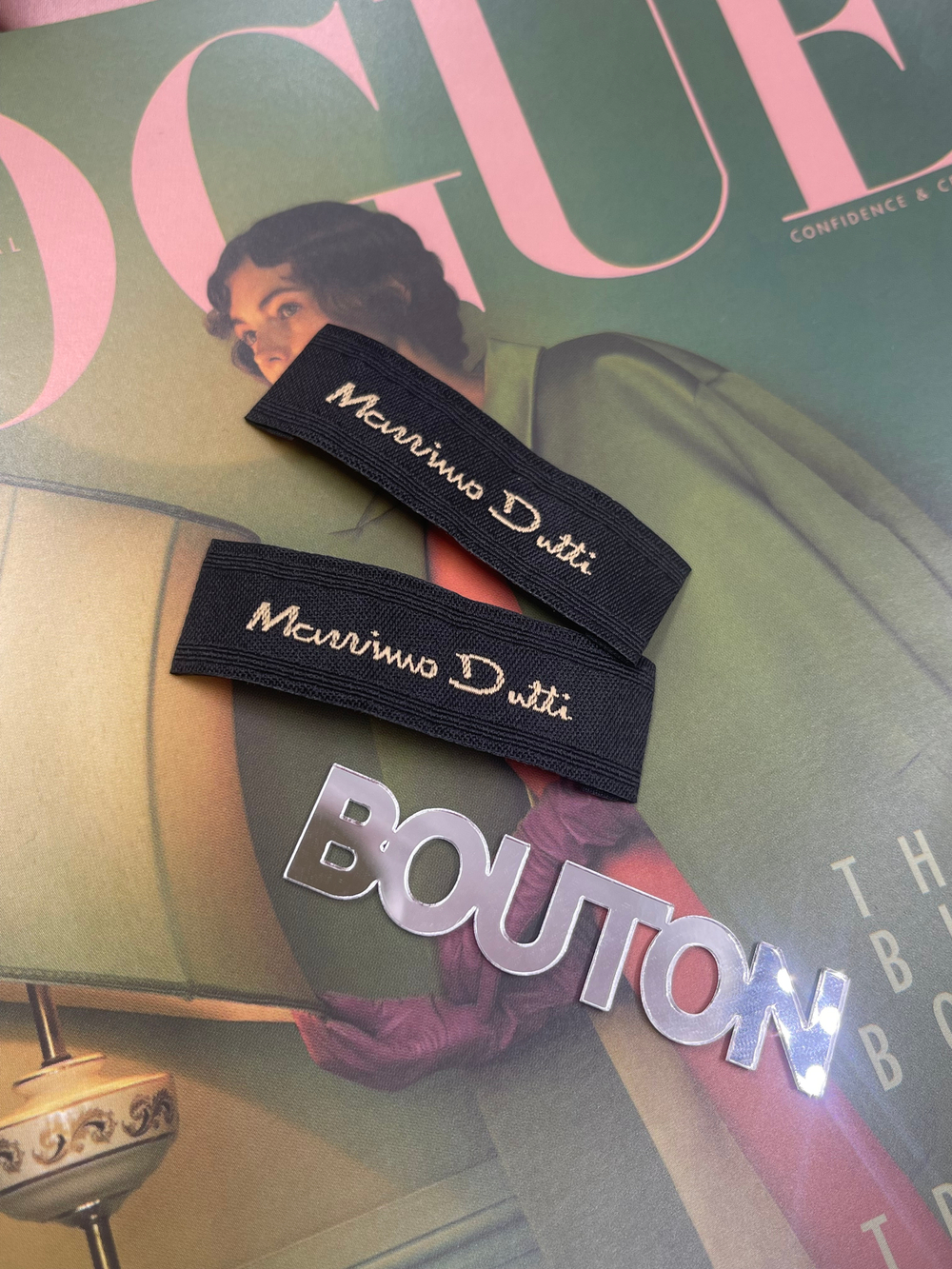 Бирка МассимоД чёрная 55х16 мм