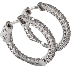 Ювелирные серьги из серебра