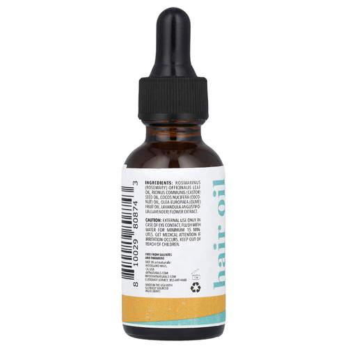 artnaturals, Масло для волос, касторовое масло с розмарином, 30 мл (1 жидк. унц.)