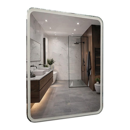 Зеркало Loranto Дина 68,5х89 с подсветкой, сенсорный выключатель с функцией диммера (CS00098008)
