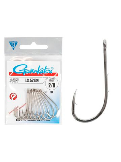 Крючки Gamakatsu LS-5213N HOOKS NICKEL размер 4/0 (упк.10шт.)