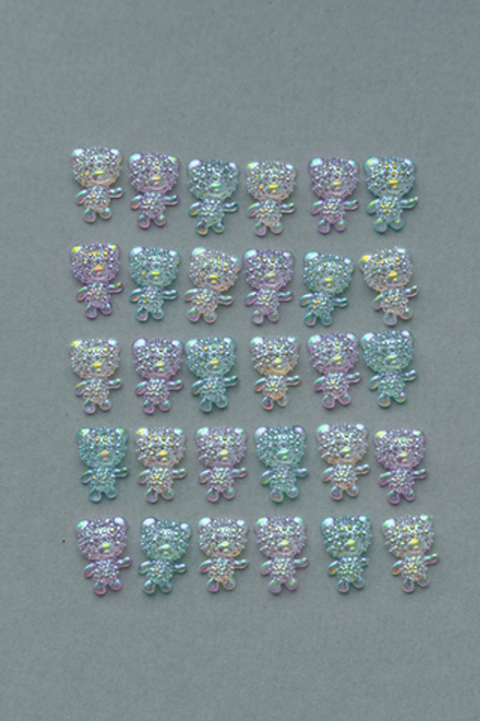 Дизайн "Набор объемных фигурок мишки для маникюра, мармеладные", Swanky Stamping