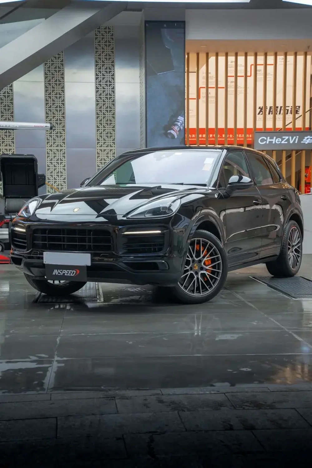 Карбон керамическая тормозная система InSpeed для Porsche Cayenne Порш Каен Суппорт диски Колодки