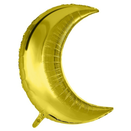 Шар "Месяц" Металлик Золотой 70 см