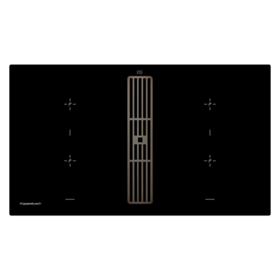 Индукционная варочная панель с вытяжкой Kuppersbusch KMI 9850.0 SR Black Chrome
