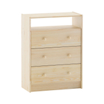 Комод Раст, деревянный с полкой