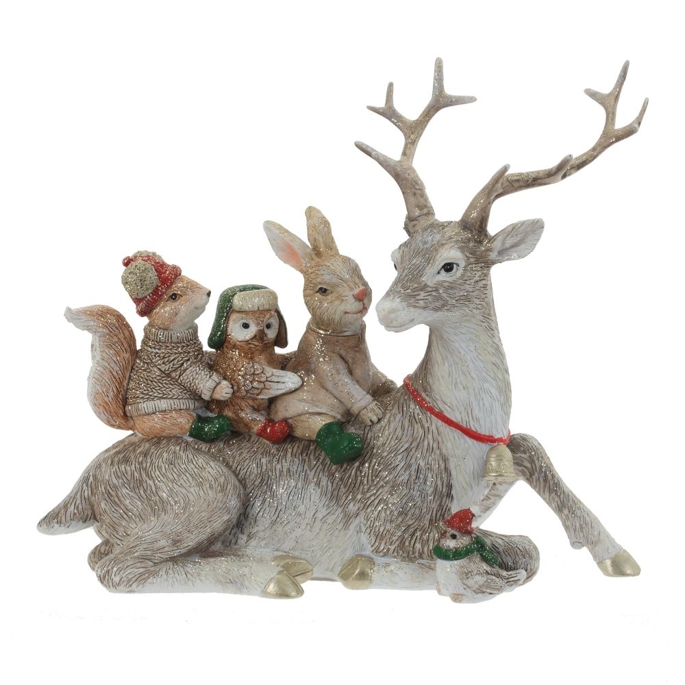 GAEM Фигурка декоративная "Олень", L19,5 W9,5 H16,5 см