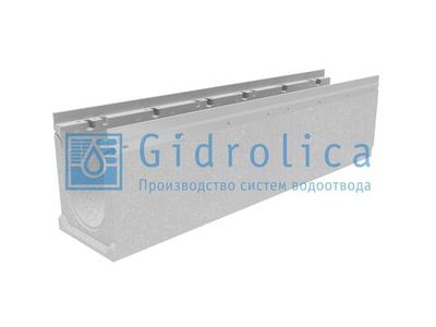 Лоток водоотводный бетонный коробчатый (СО-150мм), с оцинкованной насадкой КU 100.21,3 (15).21,5(17,5)-BGU-Z, № 0