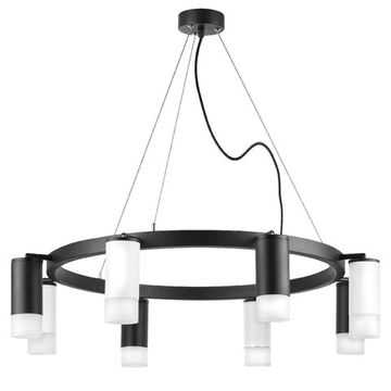 Люстра подвесная 8*GU10 LR0183743641 черный/белый Rullo Lightstar