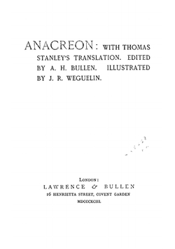 Anacreon (Ancient Greek Edition) | Anacreon