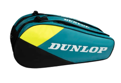 Теннисная сумка Dunlop D Tac SX-Club 6R - teal/black/yellow