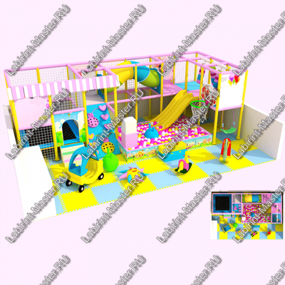 Детский игровой лабиринт " Большая гусеница"