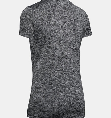 Женская теннисная футболка Under Armour Women's Tech Twist V-Neck - серый