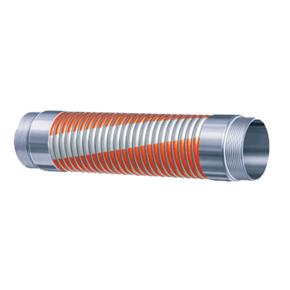 Рукав композитный для автоцистерн DN 080 L=4000 BSPP (Ш) 3” – BSPP (Ш) 3” P=10 серия 6J541 (S&D, лёгкая нагрузка)