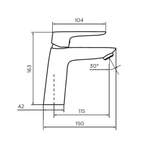 Смеситель для раковины Dorff Prime New D40102122 Черный