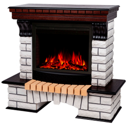 Электрокамин RealFlame Country AO античный дуб с очагом Saphir 25,5