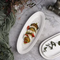 Блюдо овальное 35*13,5 см белое фарфор P.L. Proff Cuisine [3]