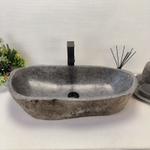 Раковина из речного камня RS63505 (70*35*15) 0124