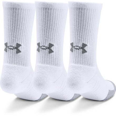 Теннисные носки Under Armour Youth HeatGear Crew Socks 3-Pack - white/steel