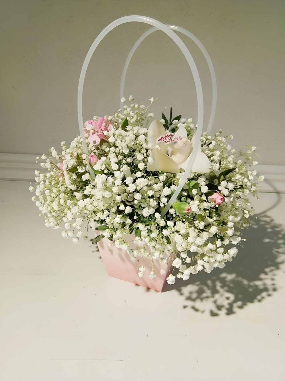 Трендовая гипсофила в разноцветной гамме (КМ0001)