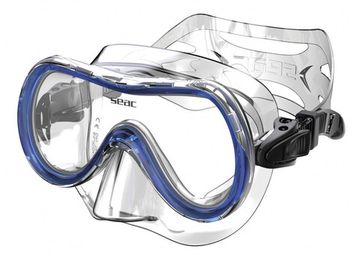 Маска Seac Salina синяя рамка/прозрачный силикон