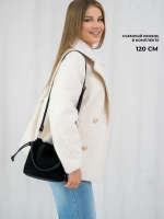 Сумка через плечо маленькая натуральная замша