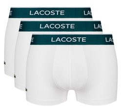 Мужские спортивные боксеры Lacoste Casual Cotton Stretch Boxer 3P - белый