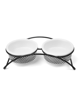 Миска керамическая на подставке "Сканди", 2*0,25л, Triol