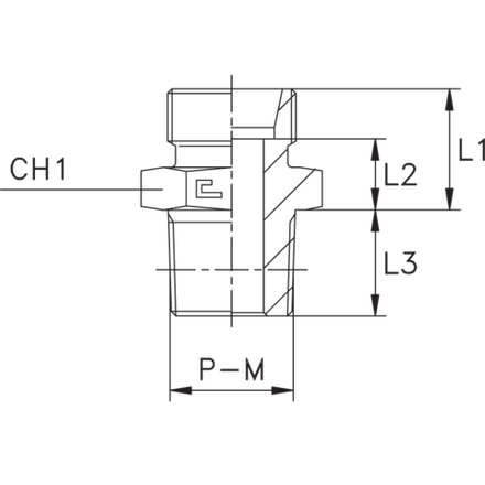 Штуцер FC DL08 M12x1.5 (корпус)