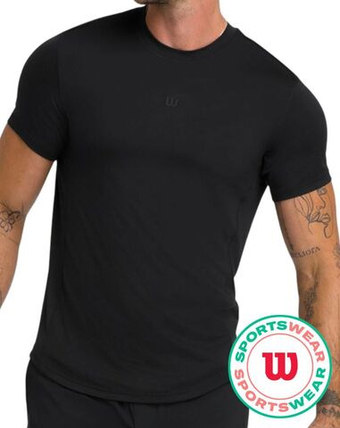 Мужская теннисная футболка Wilson Everyday Performance - black