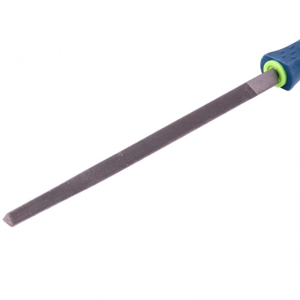 Напильник, 200 мм, трехгранный, двухкомпонентная рукоятка, № 2 Сибртех