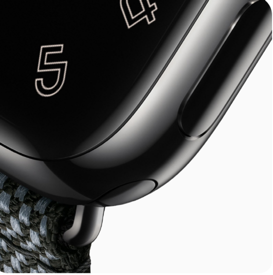 Apple Watch Hermès 41mm Silver Stainless Steel Case with Denim/Noir Toile H Single Tour