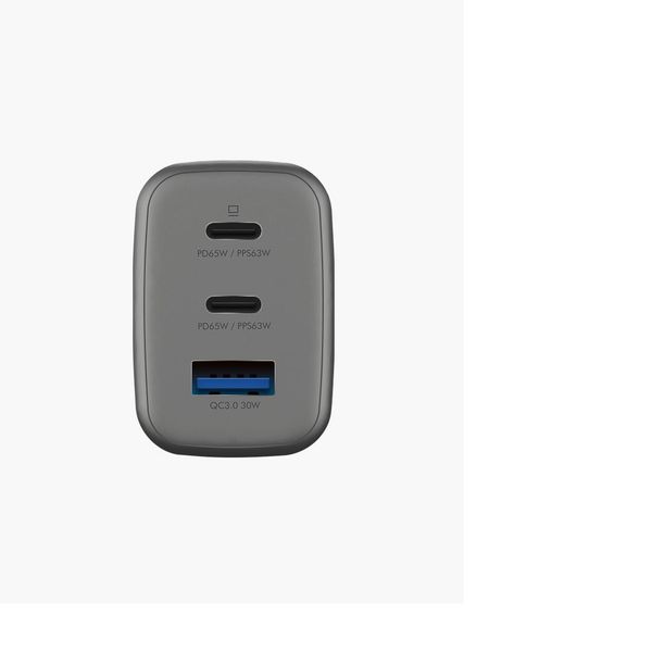 Сетевое зарядное устройство Energea AmpCharge 65W, Темно-серый | Gunmetal
