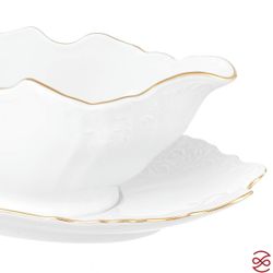 Соусник на подставке Bernadotte Белый узор 500 мл