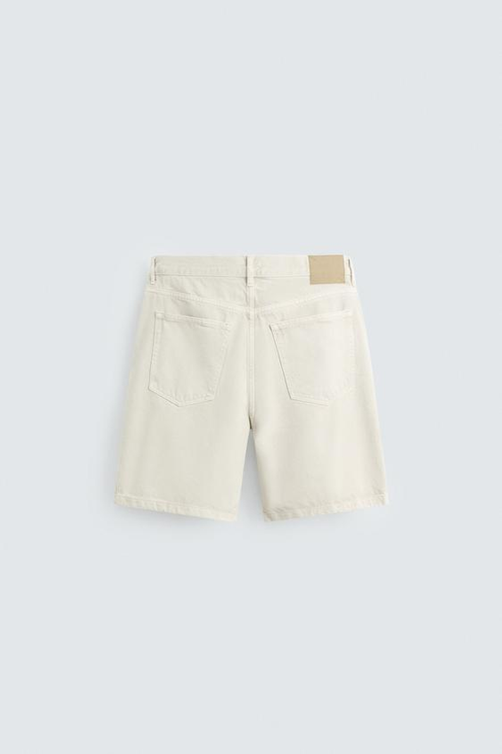 ZARA ДЖИНСОВЫЕ БЕРМУДЫ REGULAR FIT, СЕРЫЙ