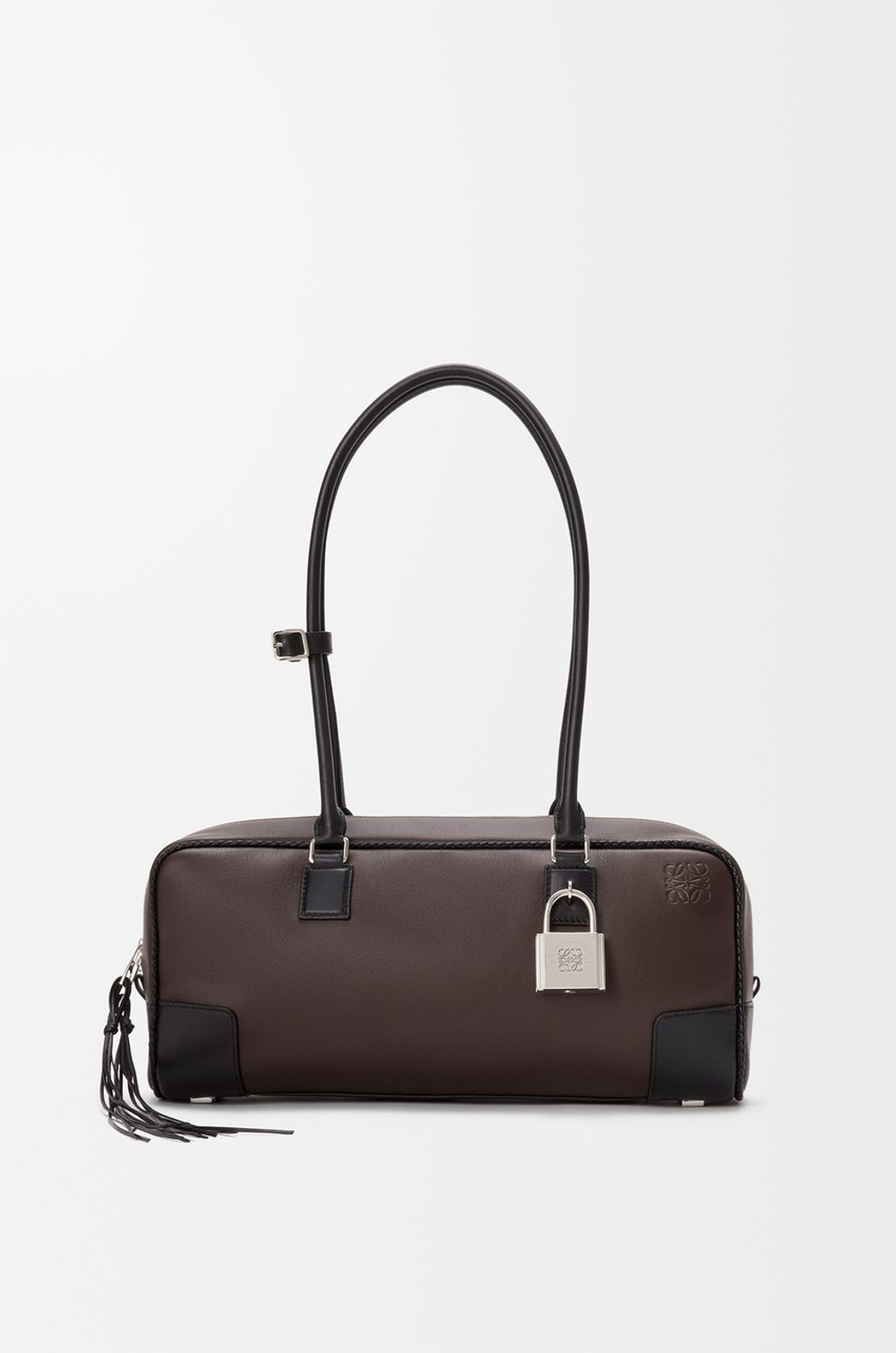 Loewe Укороченная сумка Amazona 31 из классической телячьей кожи, темно-каштановый