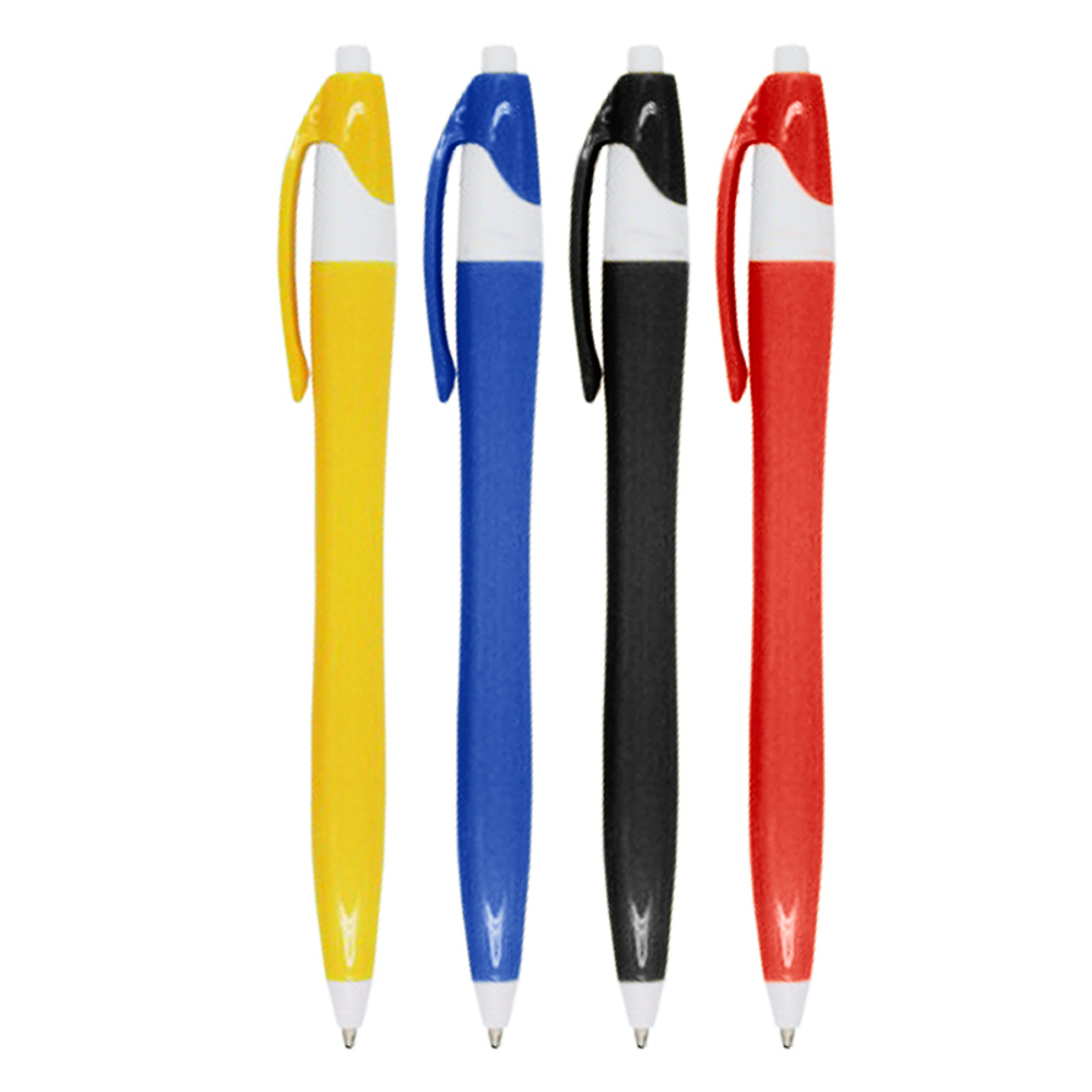 Ручка шариковая, автоматическая, Basir, синие чернила, 4 цвета корпуса, 60 шт