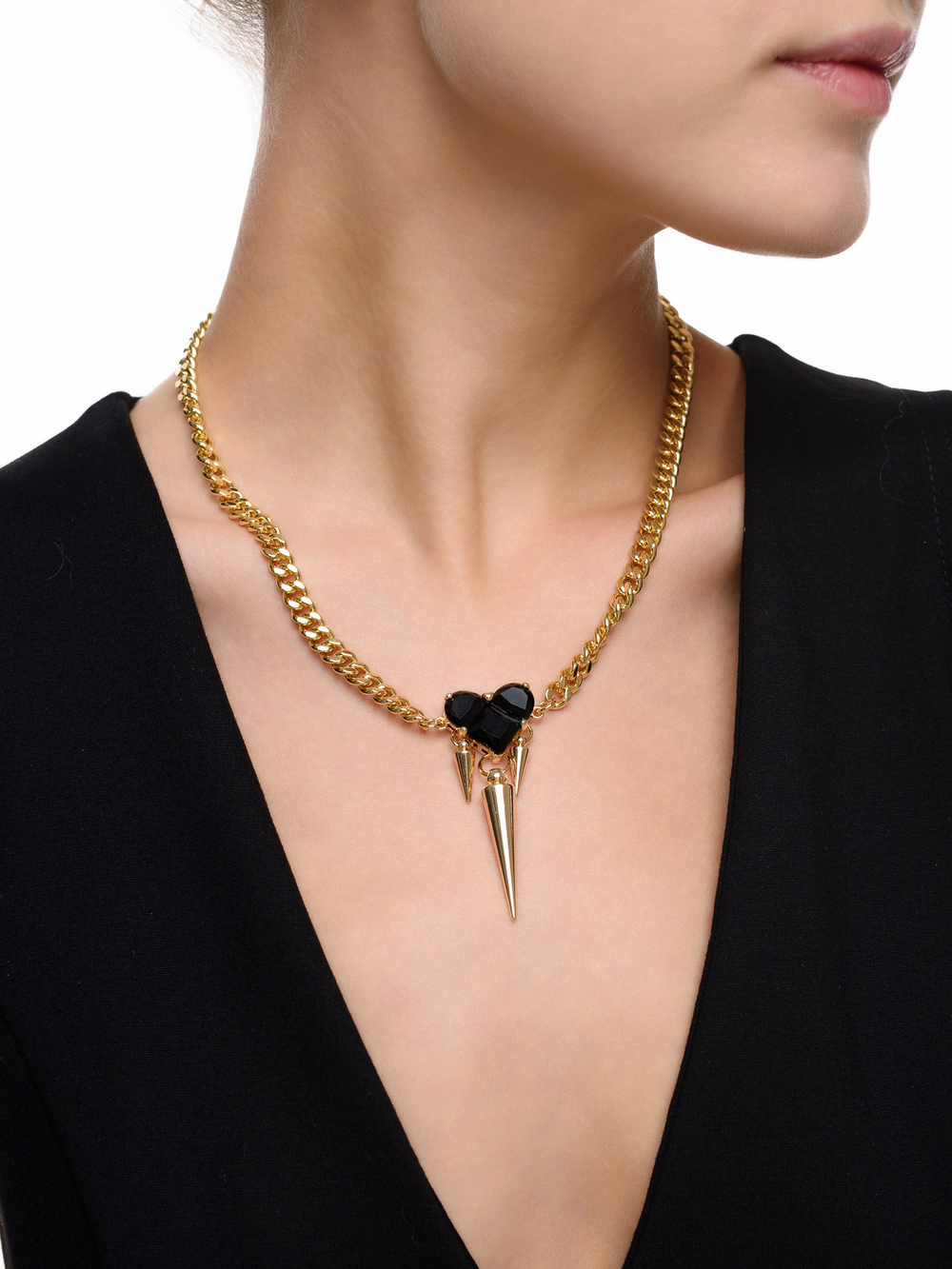 Колье "Black Soul Trio" Gold