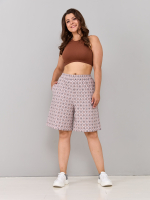 Шорты Н-147/бежевый-орнаментджинс