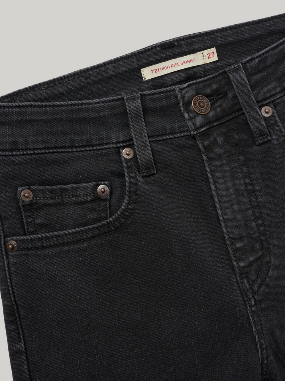 Женские облегающие джинсы с завышенной талией Levi's 721 High Rise Skinny 18882-0855, Утепленные