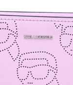 Кожаная сумка через плечо Karl Lagerfeld - фиолетовый(241W3003)