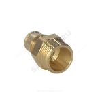 Муфта для PE-X труб радиальная латунь Дн 40х1 1/2" НР РОС GX107ACY077