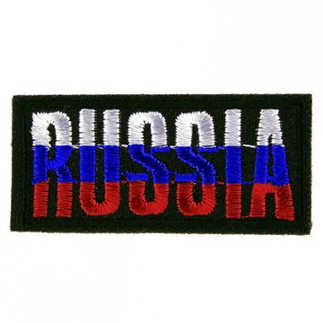 Нашивка Россия надпись триколор 22*47